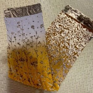 Vintage 90s furla scarf designer luxury velvet designer boho spring floral